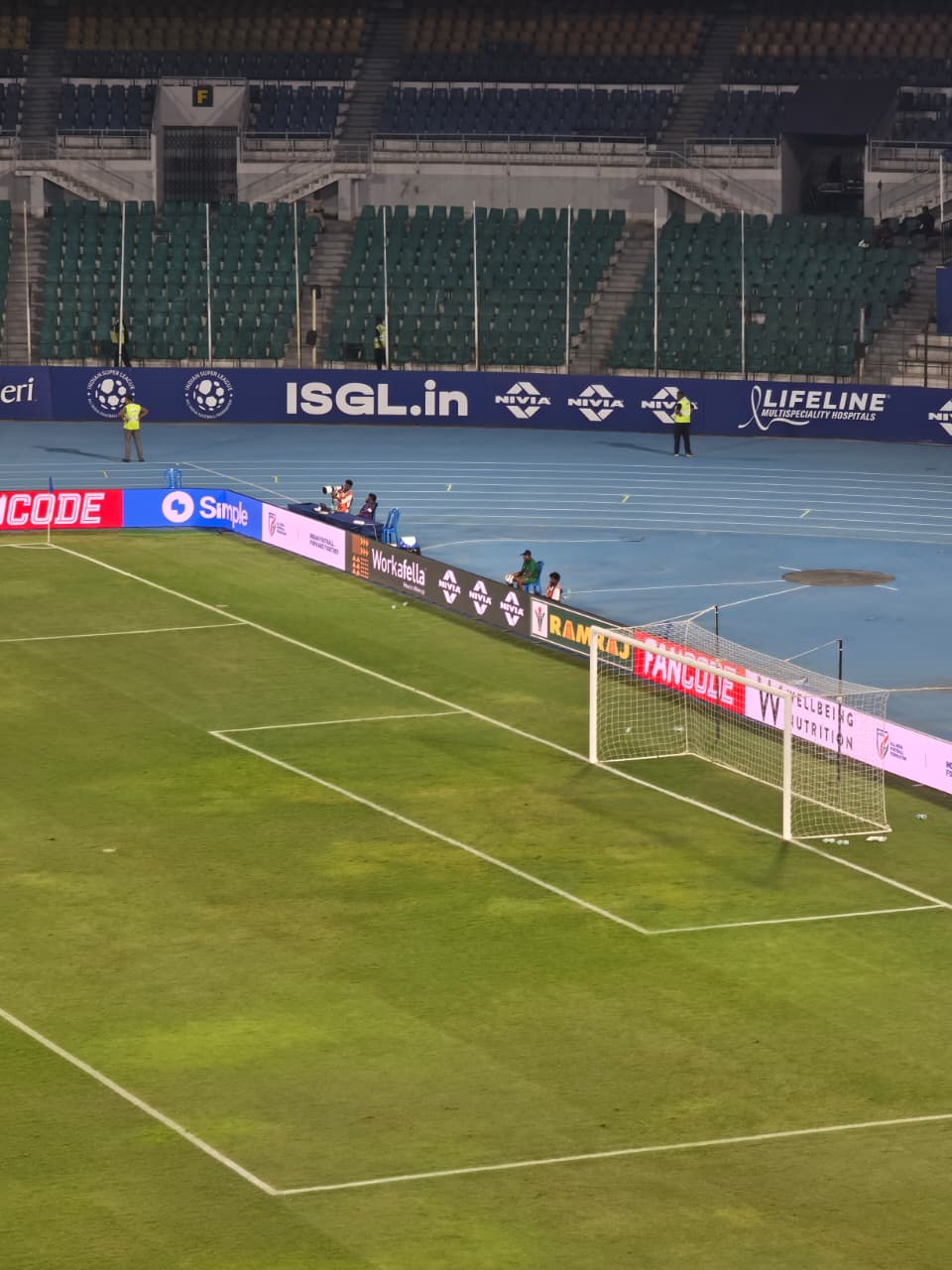 PiX LED perimeter corner goalpost view