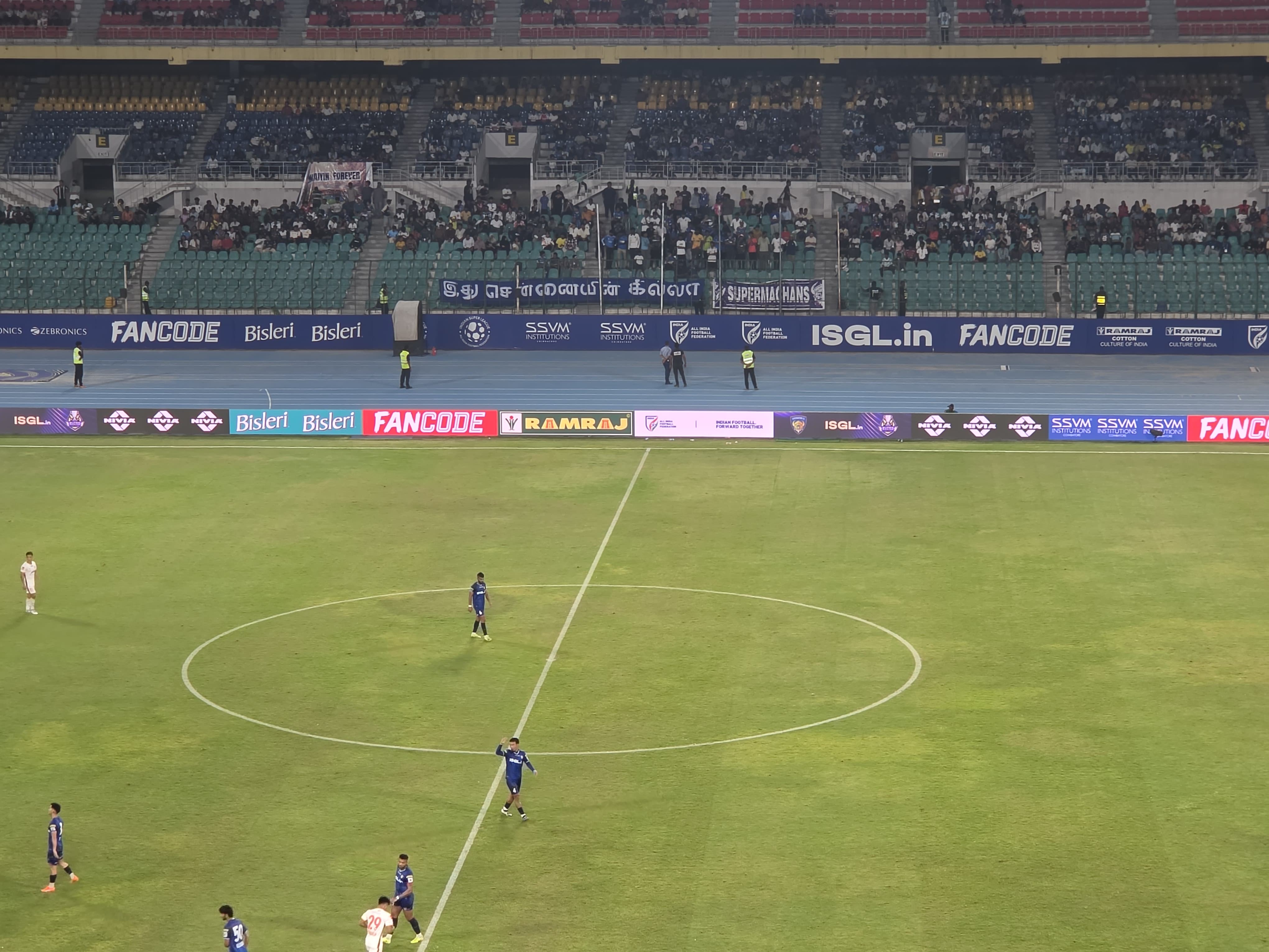 PiX match day halfway line view